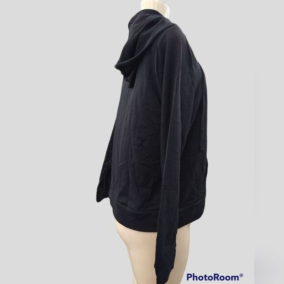 French Terry Black Jacket 1X - Picture 3 of 7